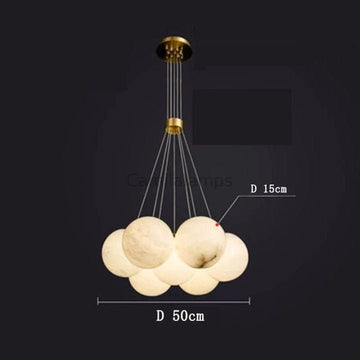 Alabaster Multi - lights Ceiling Pendant - Camilalamps - CA - AL2023 - C1135