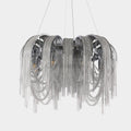 Sophian Aluminum Chain Tassel Round Chandelier - Camilalamps - CA - A - 044