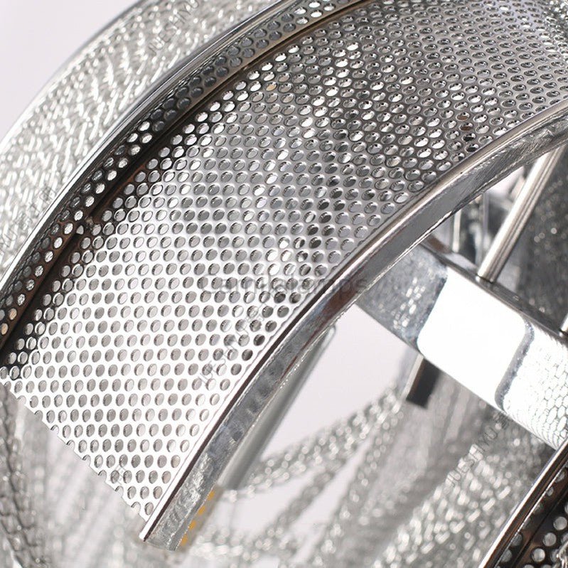 Sophian Aluminum Chain Tassel Round Chandelier - Camilalamps - CA - A - 044