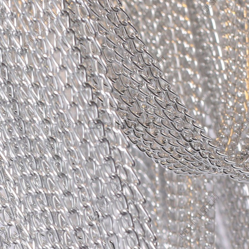 Sophian Aluminum Chain Tassel Round Chandelier - Camilalamps - CA - A - 044