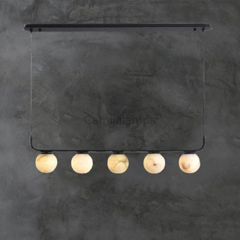 Alabaster Global Linear Chandelier L40" - Camilalamps - Alabster - 00501