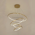 Amina Gold Multi Rings Chandelier for Lobby Villa - Camilalamps - CA - A - 236