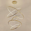 Amina Gold Multi Rings Chandelier for Lobby Villa - Camilalamps - CA - A - 237