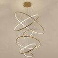 Amina Gold Multi Rings Chandelier for Lobby Villa - Camilalamps - CA - A - 238