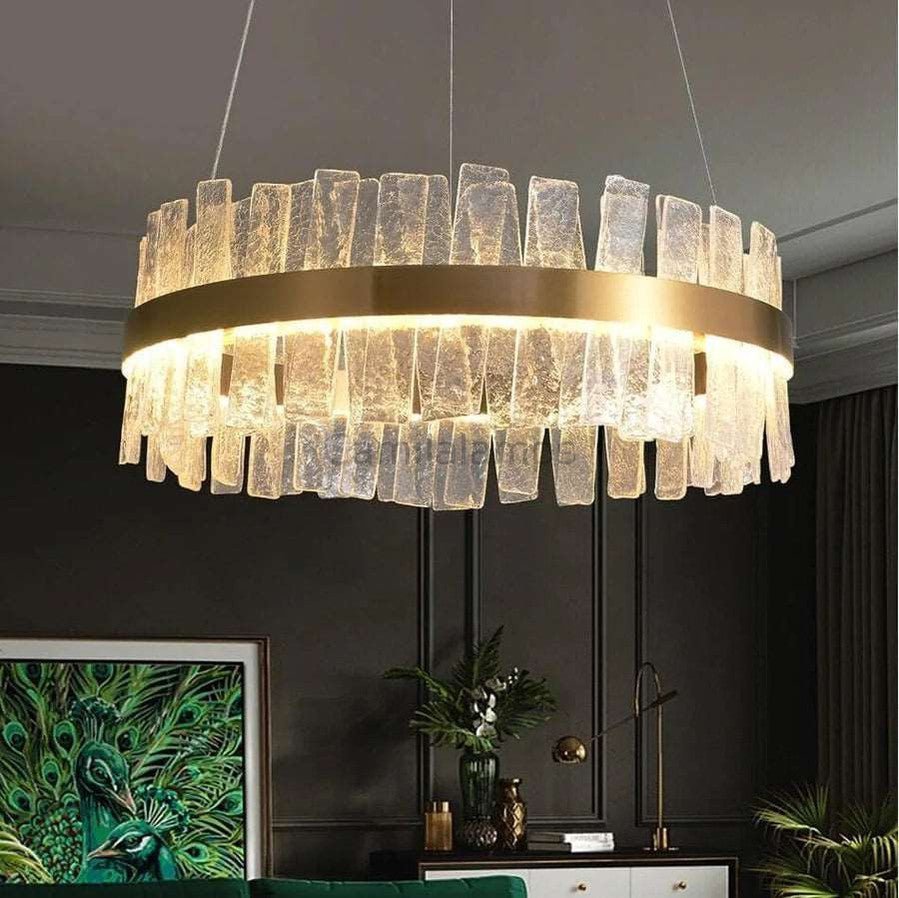 Andrea Round Crystal Chandelier - Camilalamps - CA - A - 4601