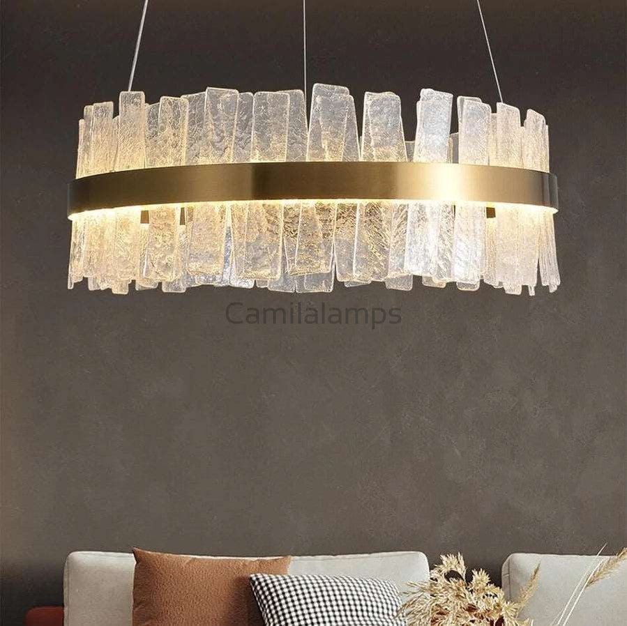 Andrea Round Crystal Chandelier - Camilalamps - CA - A - 4602