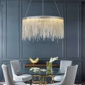 Angelina Aluminum Chain Tassel Round Chandelier - Camilalamps - CA - A - 034