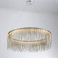 Angelina Aluminum Chain Tassel Round Chandelier - Camilalamps - CA - A - 036