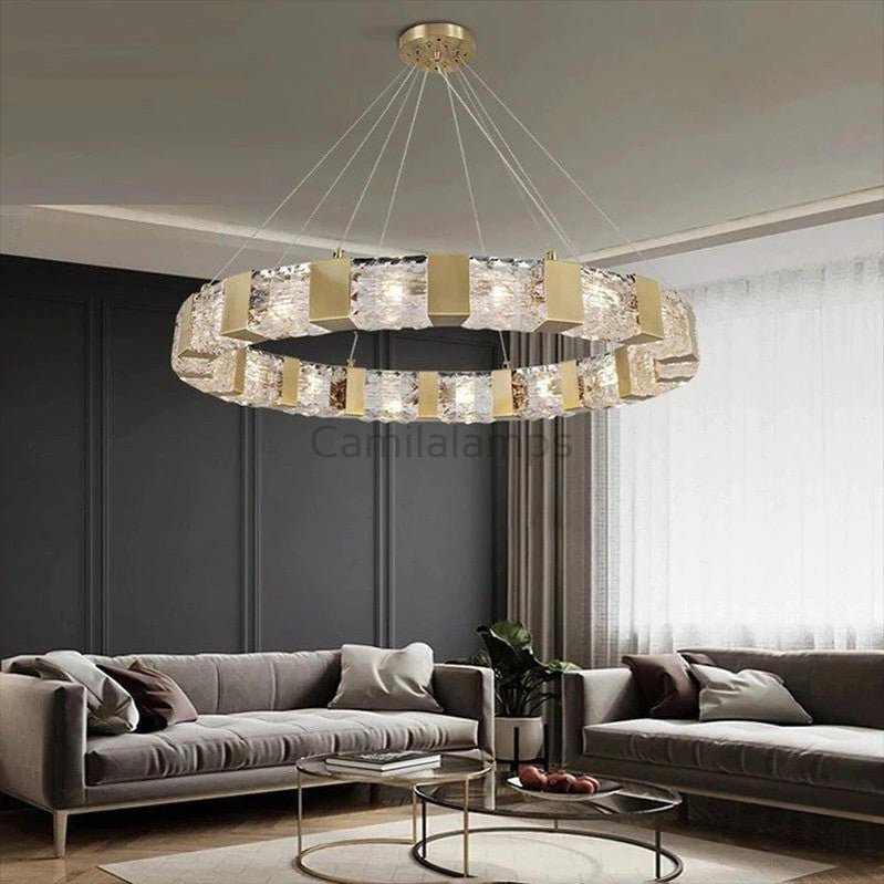 Audrey Modern Round Crystal Chandelier - Camilalamps - ILM0392