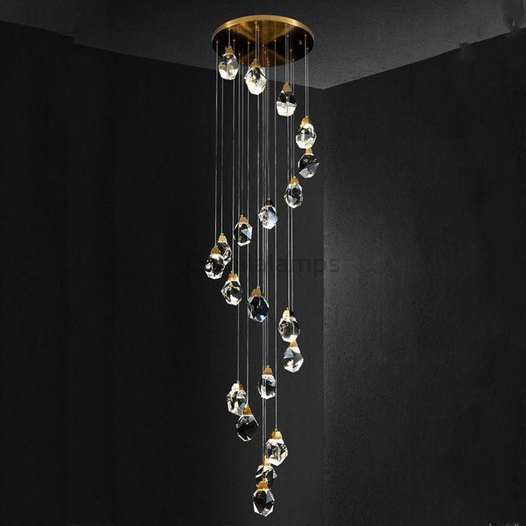 Masonry Faceted Crystal Prisms Chandelier - Camilalamps - CA - A - 225