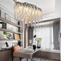 Sophian Luxury Aluminum Chain Tassel Chandelier - Camilalamps - CA - A - 010