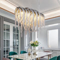 Sophian Luxury Aluminum Chain Tassel Chandelier - Camilalamps - CA - A - 010