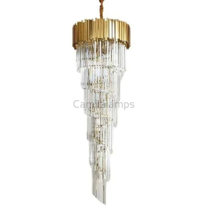 Bahay 2 - Story Crystal Round Chandelier - Camilalamps - CA - BA2023 - C1459