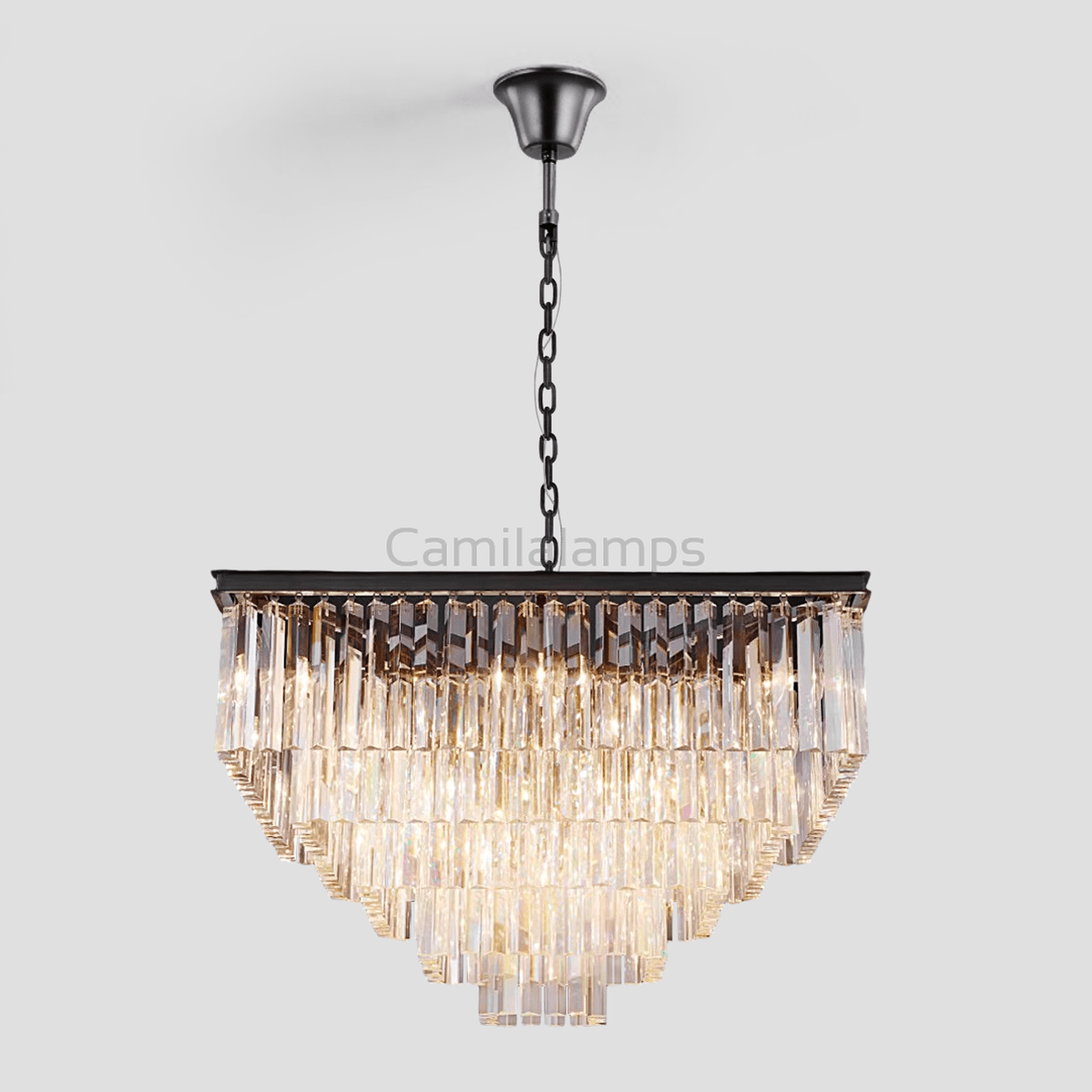 Falria 5 - Tier Crystal Square Chandelier - Camilalamps - CA - LI2024 - C5663