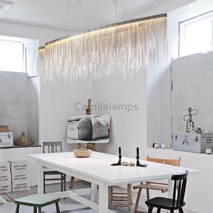 Bunny Aluminum Chain Tassel Chandelier - Camilalamps - CA - A - 039