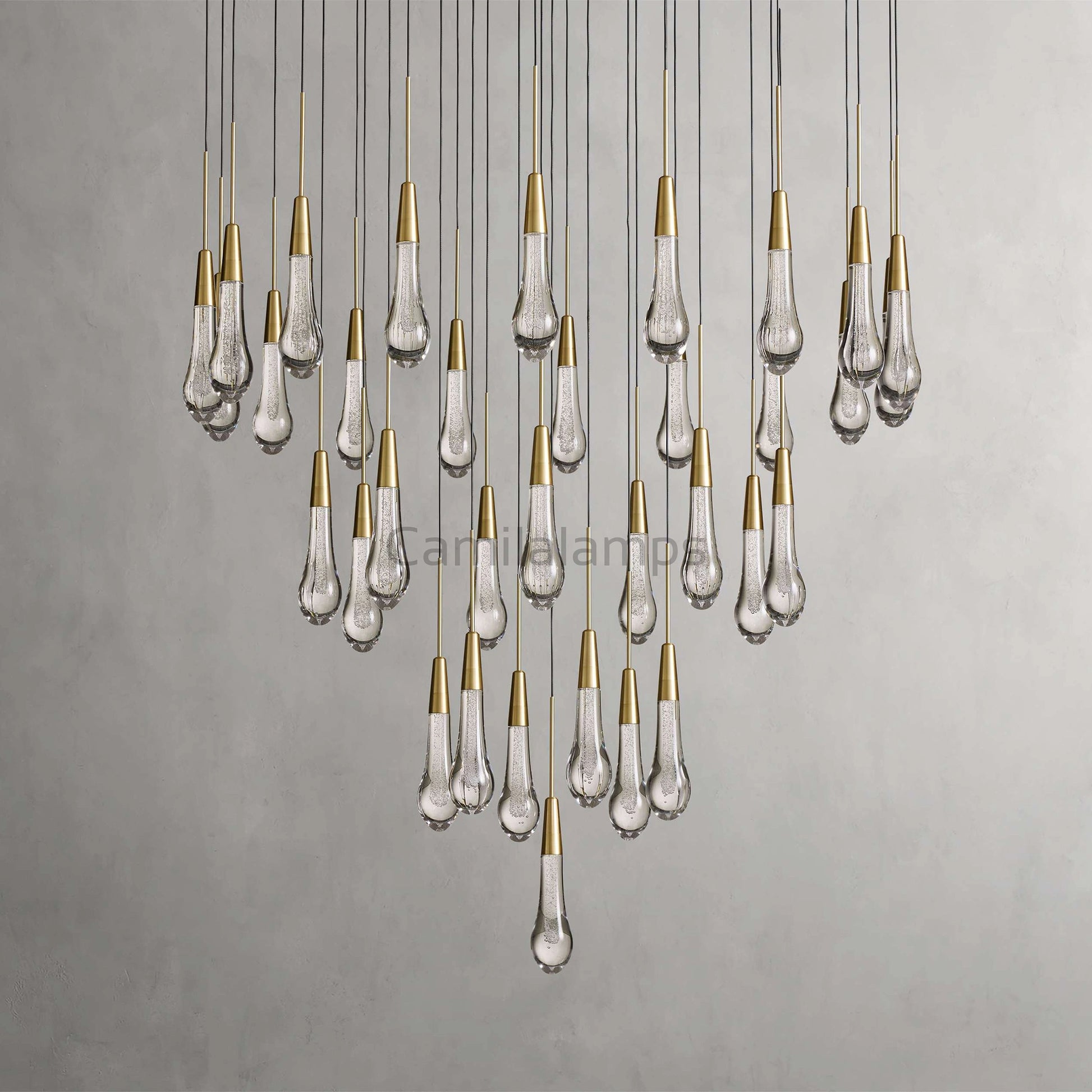 Solitaire Round Chandelier 17"24"36"58" - Camilalamps - SOLI17 - 1S