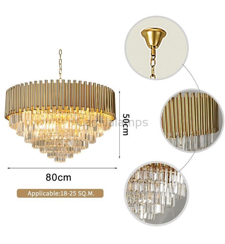 Callistenes Clear Crystal Chandelier - Camilalamps - CA - A - 540