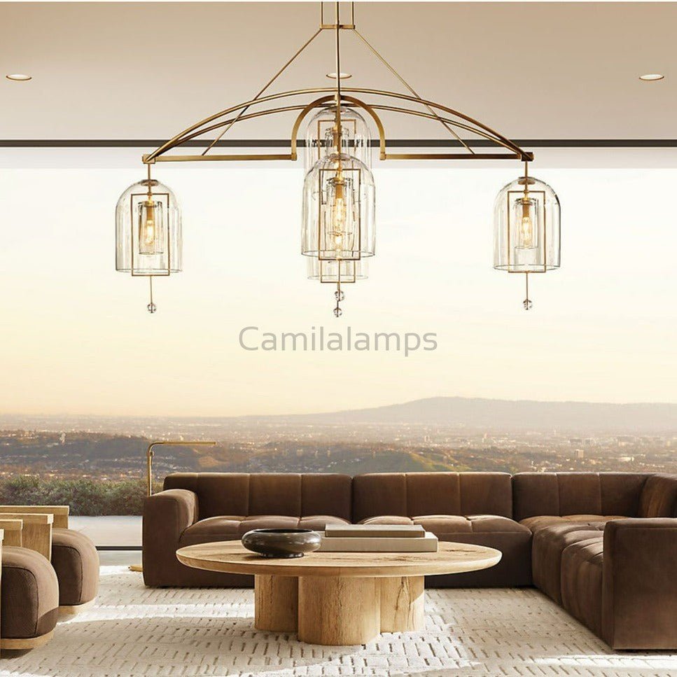 Fulcrun Round Chandelier 61" 5 - Lights - Camilalamps - PEP0 - 3