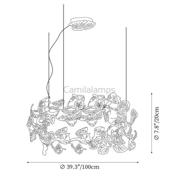 Calathea Modern Chandelier - Camilalamps - CA - BU2024 - C1835