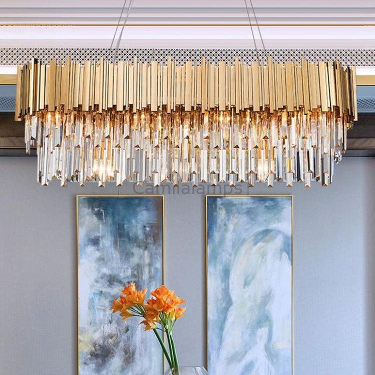 Candi Crystal Chandelier for Dining Room - Camilalamps - CA - A - 360