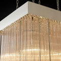 Cascade Glass Rectangular Chandelier 30