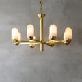 Alabaster Brass Chandelier Living Dining Lighting - Camilalamps - Alaba - 1369 - 8 Lig - 2