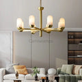 Alabaster Brass Chandelier Living Dining Lighting - Camilalamps - Alaba - 1369 - 6 Lig - 1