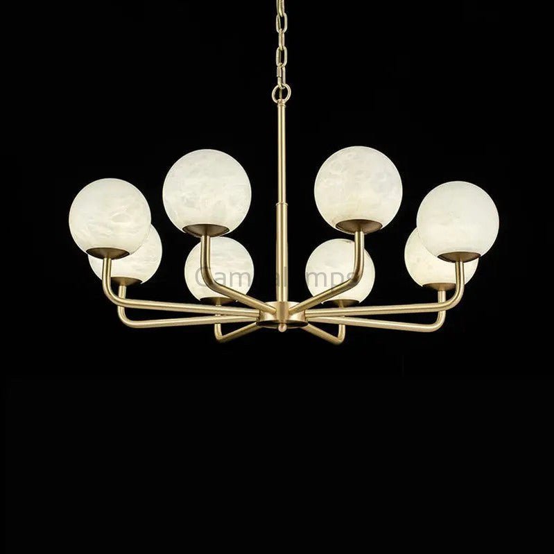 Alabaster Modern Global Dining Chandelier - Camilalamps - Alaba - 1368 - 8 Lig - 2