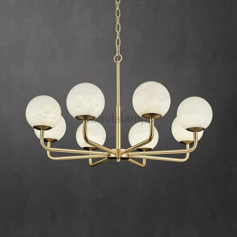Alabaster Modern Global Dining Chandelier - Camilalamps - Alaba - 1368 - 6 Lig - 1