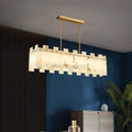 Alabaster Modern Rectangular Dining Room Chandeliers - Camilalamps - Alaba - 1366 - 1
