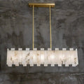 Alabaster Modern Rectangular Dining Room Chandeliers - Camilalamps - Alaba - 1366 - 1