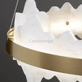 Spain Alabaster Brass Indoor Chandelier Lighting - Camilalamps - Spain - 1373 - 1