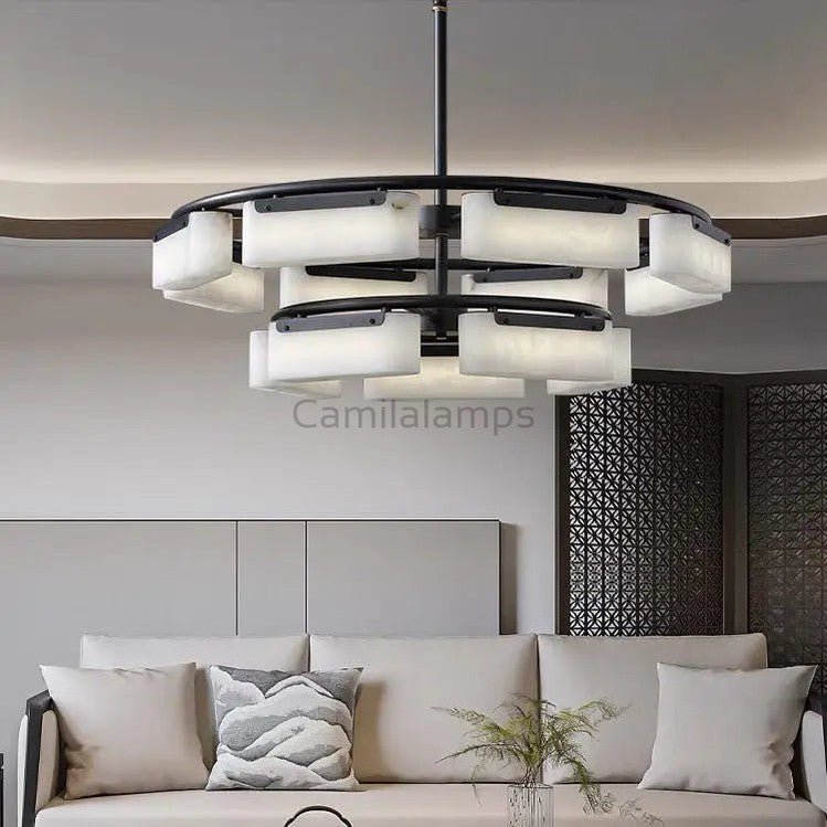 Spain Alabaster Modern Chandelier Lighting Indoor - Camilalamps - Spain - 1375 - 1