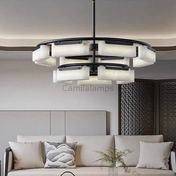 Spain Alabaster Modern Chandelier Lighting Indoor - Camilalamps - Spain - 1375 - 1