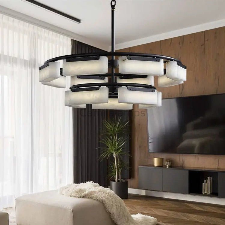 Spain Alabaster Modern Chandelier Lighting Indoor - Camilalamps - Spain - 1375 - 1