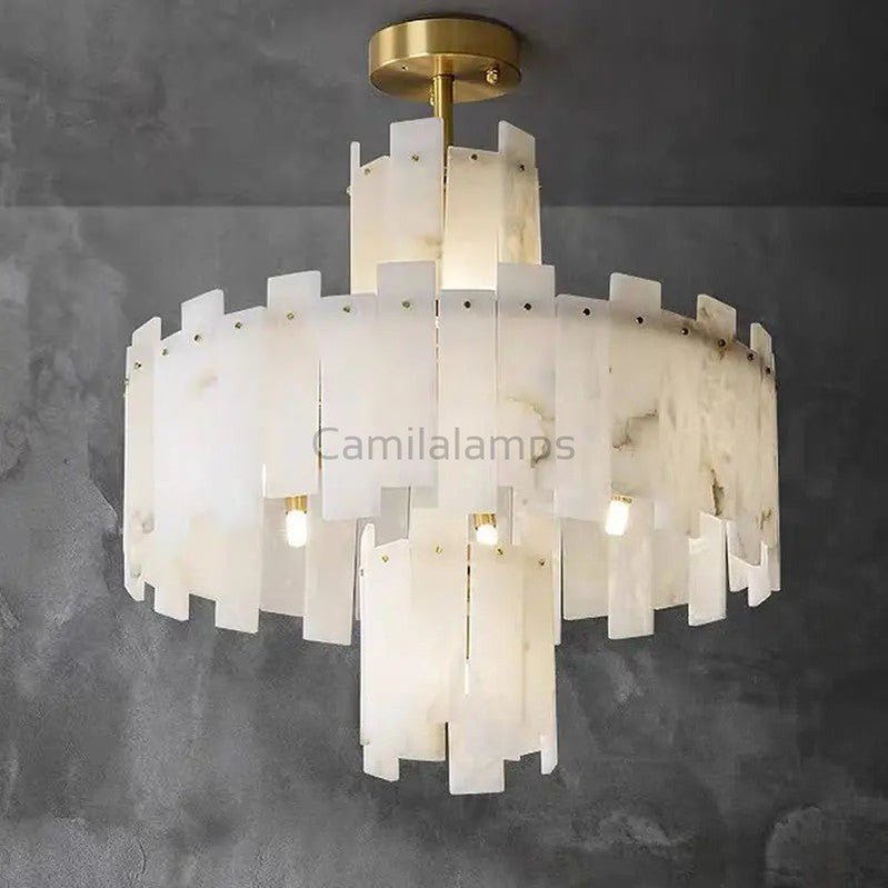 Spain Alabaster Round Modern Chandeliers - Camilalamps - Spain - 1365 - 31.49 - 2