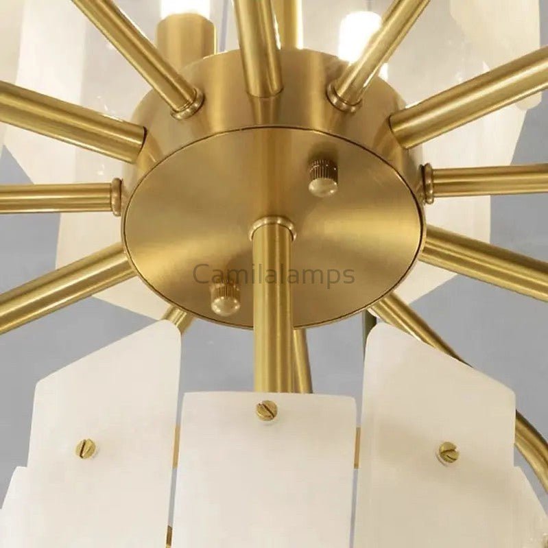 Spain Alabaster Round Modern Chandeliers - Camilalamps - Spain - 1365 - 23.62 - 1