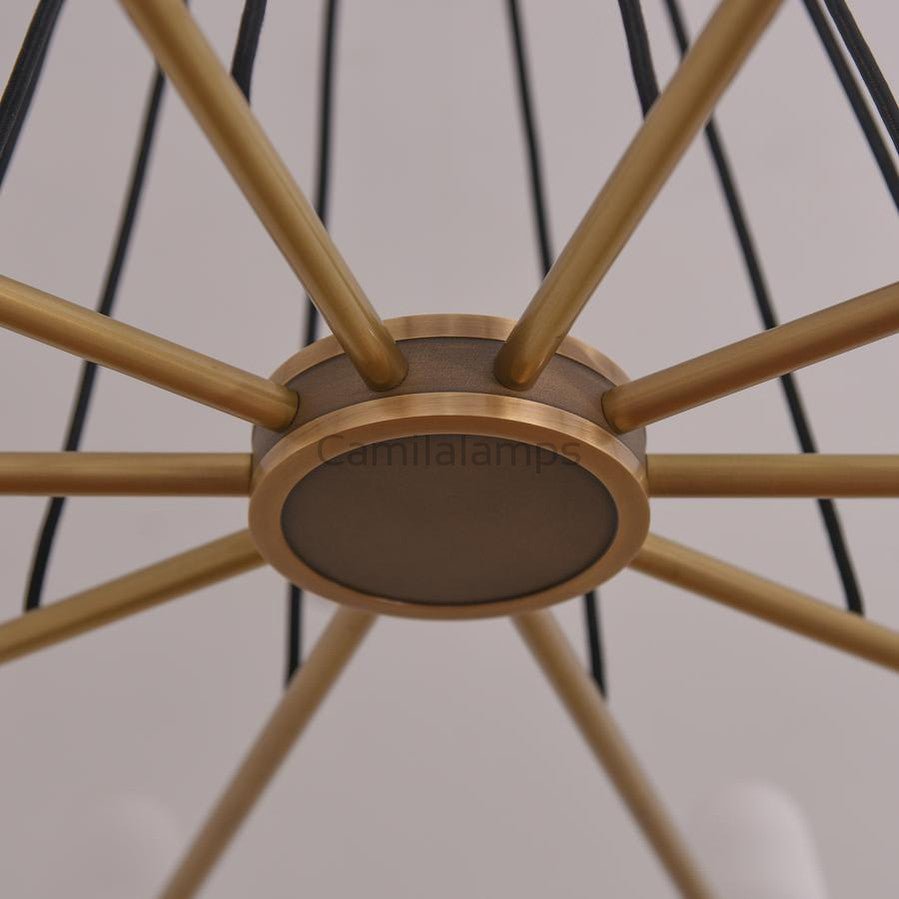 White Porcelain Round Chandelier 10 - Lights - Camilalamps - CA - C - 16