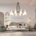 White Porcelain Round Chandelier 10 - Lights - Camilalamps - CA - C - 16
