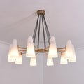 White Porcelain Round Chandelier 10 - Lights - Camilalamps - CA - C - 16
