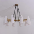 White Porcelain Round Chandelier 10 - Lights - Camilalamps - CA - C - 16