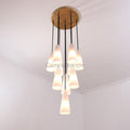 White Porcelain Round Chandelier D18