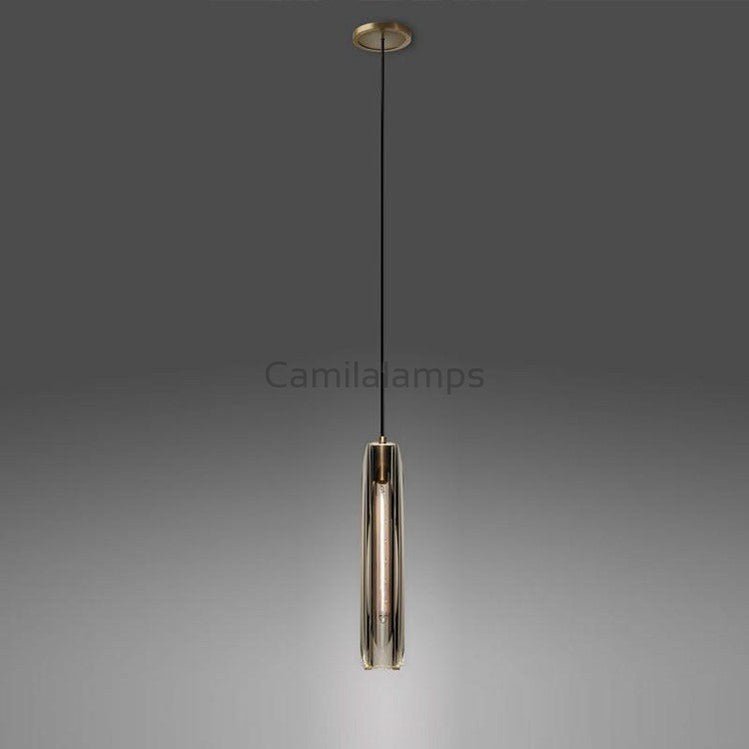 Blake Island Pendant Smoke Shad Pendant Light Over Kitchen Table - Camilalamps - CAM - PT - 34