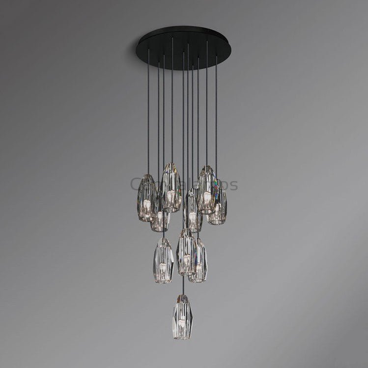 Chatain Round Chandelier 18" - Camilalamps - CA - A - 217