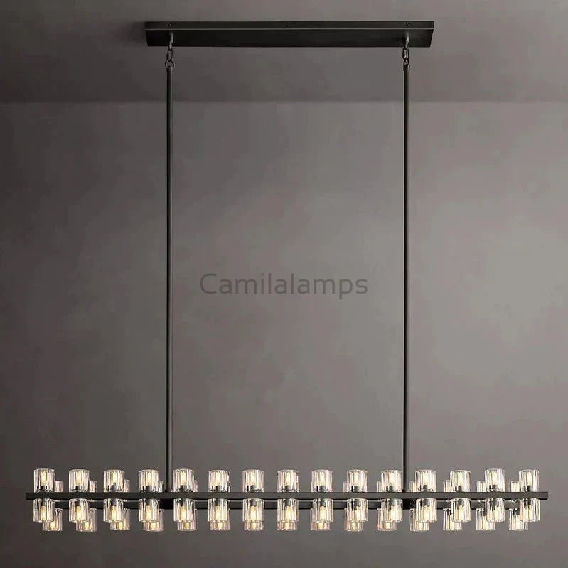 Arcachon Crystal Rectangular Chandelier48" 54" 72" - Camilalamps - CA - CH10254 - 2