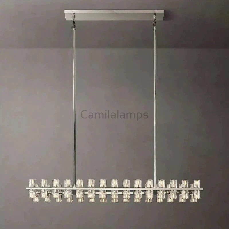 Arcachon Crystal Rectangular Chandelier48" 54" 72" - Camilalamps - CA - CH10254 - 2