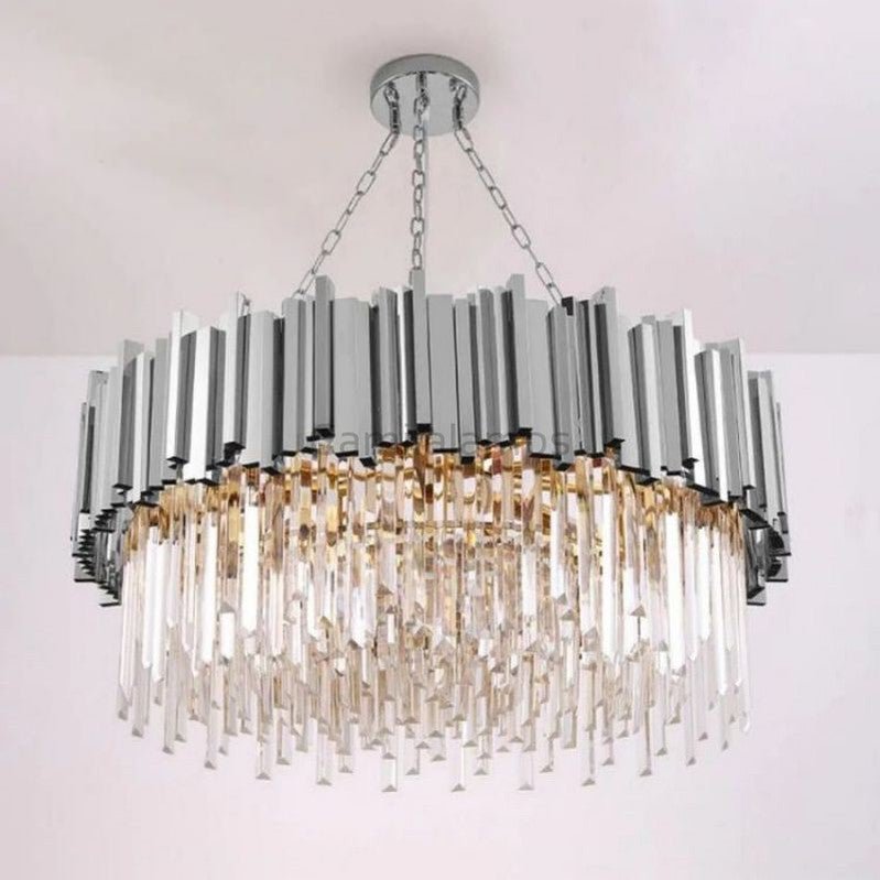 Bourbons Charles Crystal Round Chandelier - Camilalamps - BCCRC6 - 66