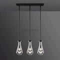 Raindrop Modern Linear Chandelier 3 - Lights L 22″ - Camilalamps - CA - Raind - 993 - 002