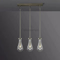 Raindrop Modern Linear Chandelier 3 - Lights L 22″ - Camilalamps - CA - Raind - 993 - 003