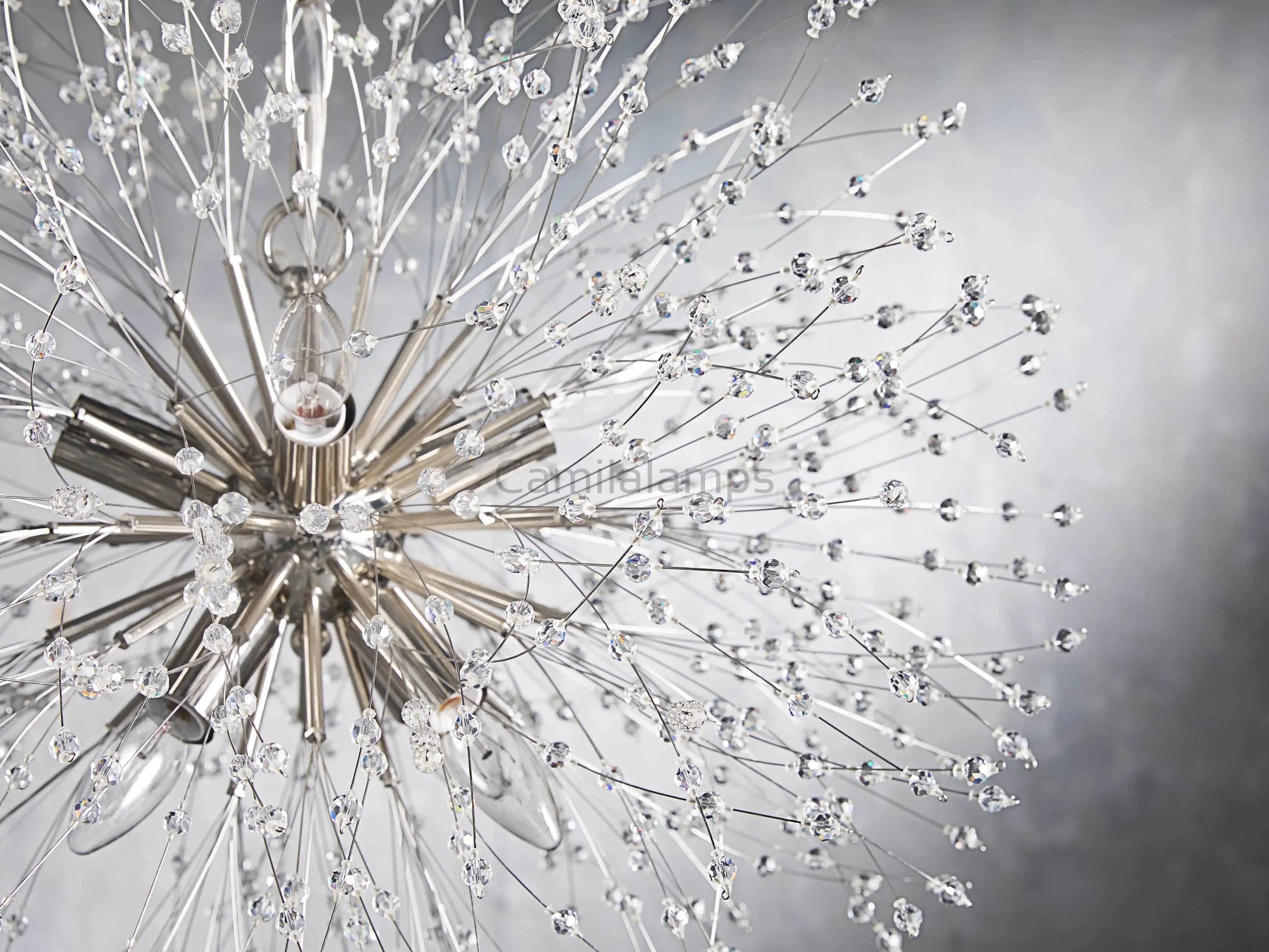 Dandelion Round Chandelier 22''30''43'' - Camilalamps - CA - 2036H137